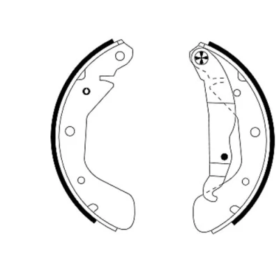 Immagine di TEXTAR 91044800 Ganasce freno 200 29 con leva A mano accessori OPEL: Corsa B Hatchback, Tigra Coupe, TR