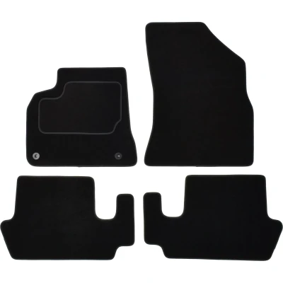 Immagine di MAMMOOTH A041 PGT310 PRM 01 Set tappetino Tessile anteriore e posteriore 4 nero Su misura PEUGEOT: 5008 I