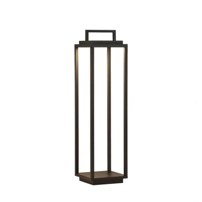 Immagine di Lucande Lampada da esterno Elaja, nera, batteria ricaricabile, USB,