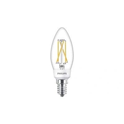 Immagine di Philips Lighting 77215400 LED (monocolore) ERP F (A G) E14 Forma di candela 5 W, 2.5 1 W = 40 18 9 Bianco caldo (Ø x L) 3.5 cm 10.6