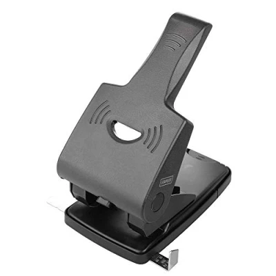 Immagine di D.RECT 0415 Perforatore a 2 fori, Fora fino 65 fogli, colore nero