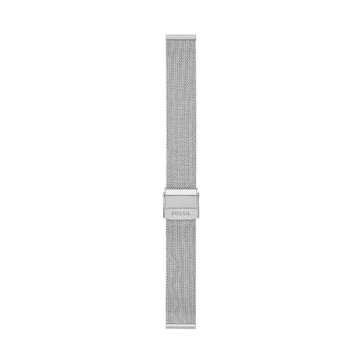 Immagine di Fossil Cinturino da Donna, Bracciale in Acciaio Inossidabile 16 mm, D&#039;argento
