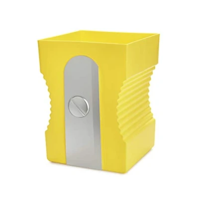 Immagine di Balvi Cestino carta Sharpener Colore giallo a forma di temperamatite Plastica ABS/PP 29cm