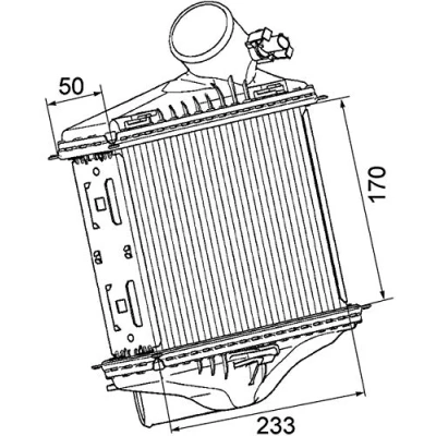 Immagine di MAHLE ORIGINAL CI 174 000P Intercooler con sensore SMART: Fortwo II Coupe