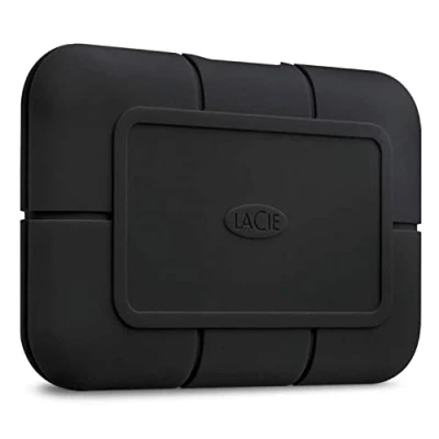 Immagine di LaCie Rugged SSD Pro, 4TB, Esterno, USB C Thunderbolt 3, Resistenza all&#039;Acqua, alla Polvere, Mac, PC, incl. senza cavo A, 1 Mese Adobe CC Incluso, 5 anni Rescue Services (STHZ4000800)