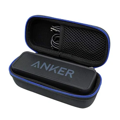 Immagine di Difficile Viaggio Caso Custodia per Speaker Portatile Bluetooth Anker SoundCore&amp;SoundCore 2 con Bassi Potenziati di GUBEE (Noir)