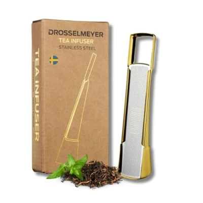 Immagine di Drosselmeyer Tea Infuser in Acciaio Inox Infusore di tè Efficace per Tutte le Dimensioni Accessori Filtro