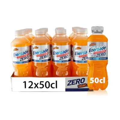 Immagine di Energade, Bevanda Reintegrante 12x0,5L, Gusto Arancia, Zero Zuccheri Aggiunti, Con Sali Minerali, Perfetta per L&#039;Attività Fisica, Formato On the Go Idratazione Quotidiana
