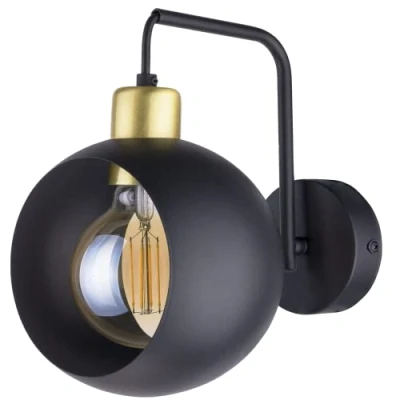Immagine di Adviti JALA 1P Applique da Parete Interno E27 max.15W Nero (lampadina non inclusa)