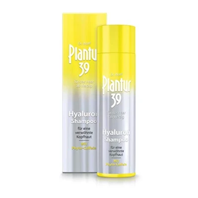 Immagine di Plantur 39 Shampoo ialuronico 1 x 250 ml coccola il cuoio capelluto secco con umidità Contro la caduta dei capelli della menopausa