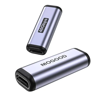 Immagine di MOGOOD USB C Accoppiatore da femmina a Adattatore USBC Support 40Gbps PD 100W 8K 60Hz Compatibile per Thunderbolt 4,connettore di estensione