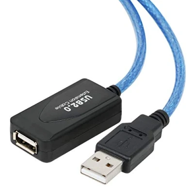 Immagine di TRIXES Ripetitore Attivo Cavo di prolunga USB da 10 m ad Alta velocità Maschio a Femmina Conforme 2.0 e 1.1 per stampanti, tastiere, Console Gioco, Antenna WiFi, Cuffie ECC.