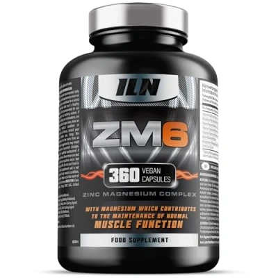 Immagine di ZM6 (360 Capsule) Integratore di Zinco e Magnesio ad Alta Potenza per la Funzione Muscolare Potenziatore 360 Capsule Vegetariane