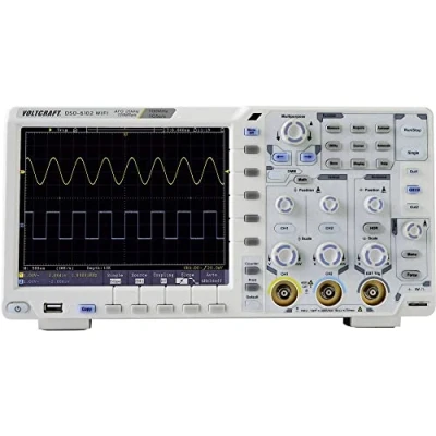 Immagine di VOLTCRAFT DSO 6102WIFI Oscilloscopio digitale 100 MHz 2 canali 1 Gsa/s 40000 kpts 8 Bit Generatore di funzioni, Funzioni multimetro, Memoria (DSO)