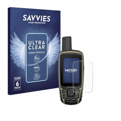 Immagine di savvies (6 Pezzi Pellicola Protettiva per Garmin GPSMAP 65 Protezione Schermo Trasparente