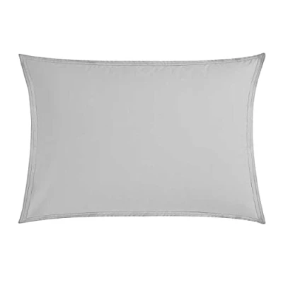 Immagine di Federa bicolore in percalle di cotone, appuntamento, 50 x 70 cm, Essix