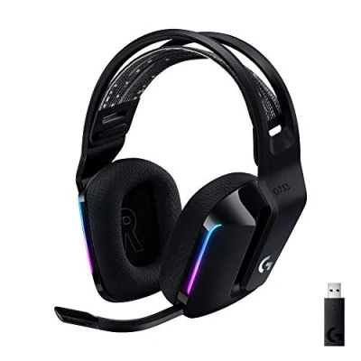 Immagine di Logitech G733 LIGHTSPEED Gaming Cuffie On Ear Senza fili (via radio) 7,1 Surround Nero regolazione del volume
