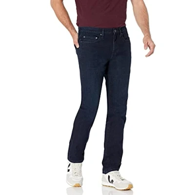 Immagine di Amazon Essentials Jeans Slim Fit Uomo, Blu Sovratinto, 34W / 32L