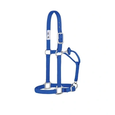 Immagine di Weaver Leather Cavezza per Cavallo in Nylon, Non Regolabile, Colore Blu