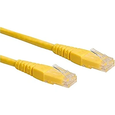 Immagine di Roline 21.15.1532 RJ45 cavo di rete, patch CAT 6 U/UTP 1.00 m Giallo non schermato 1 pz.