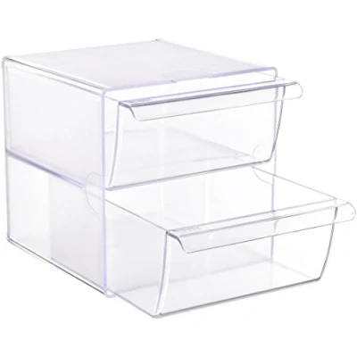Immagine di File 2000 6702 CSTP — Grande organizer a cubo con 2 cassetti in plastica