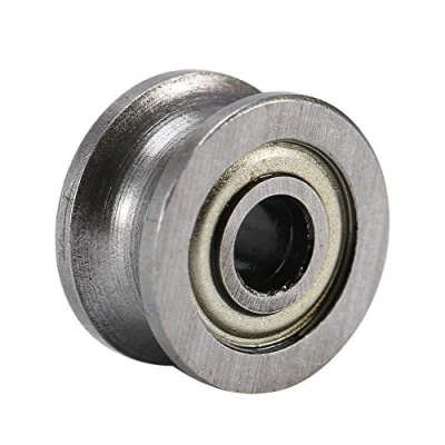 Immagine di 10 pz U624ZZ Cuscinetto A Sfera Acciaio In Miniatura Guida U groove Puleggia Rail Sfere Doppio Scudo 4x13x7mm