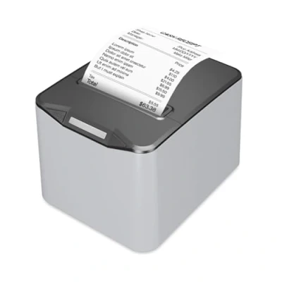 Immagine di Bisofice Stampante Termica Scontrini 80 mm, per registratore di cassa con ESC/POS, Supporta il taglio automatico (220mm/s, Porta USB + Ethernet)