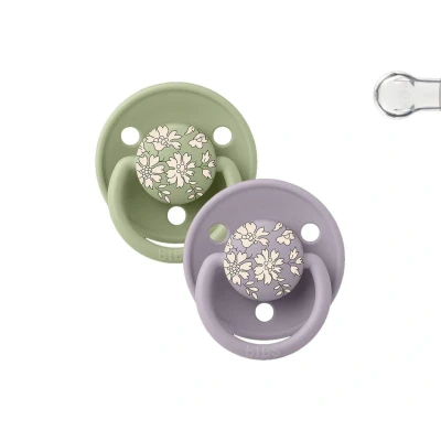 Immagine di 2 Succhietti BIBS De Lux Capel Sage Mix Silicone