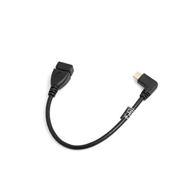 Immagine di SYSTEM S USB a 3.0 (Female) 3.1 Type C (Male) Angolo di 90 Gradi Maschio Adattatore Dati Cavo prolunga 22 cm