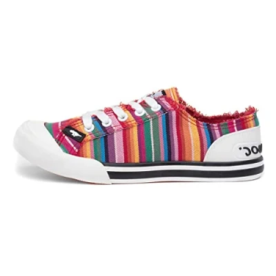 Immagine di Rocket Dog Jazzin, Scarpe da Ginnastica, Multicolore Red Eden Stripe, 36 EU