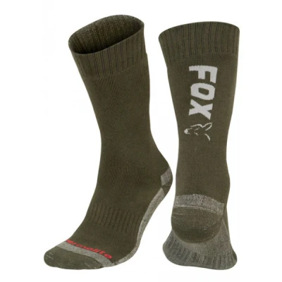 Immagine di Fox Green/Silver Thermolite Long Sock (40 43) Calze da pesca