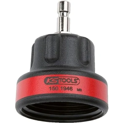Immagine di KS Tools, Utensili autofficina, Adattatore per sistema di raffreddamento M45 x 3.0, rosso