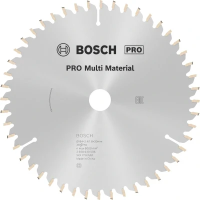 Immagine di Bosch Accessories Multi Material 2608640506 Lama circolare in metallo duro 184 x 30 2.4 mm Numero di denti: 48 1 pz.