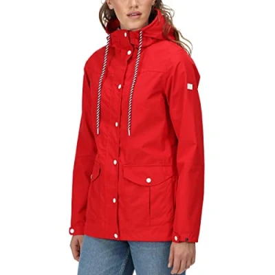 Immagine di Regatta Bayarma Giacca da donna in cotone sostenibile, con cappuccio. Caratterizzato tessuto Coolweave. Adatto per camminare.