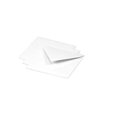 Immagine di Clairefontaine 12016C Pacco da 20 Buste gommate Formato Quadrato 12x12cm 120g/m² Colore Bianco Inviti Eventi e Corrispondenza Gamma Pollen Carta Premium Liscia