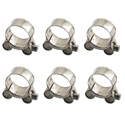 Immagine di Fascette stringitubo a T da 23 25 mm, in acciaio inox 304, confezione 6