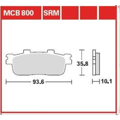 Immagine di TRW Sinter Maxi Scooter MCB800SRM Kit pastiglie freno