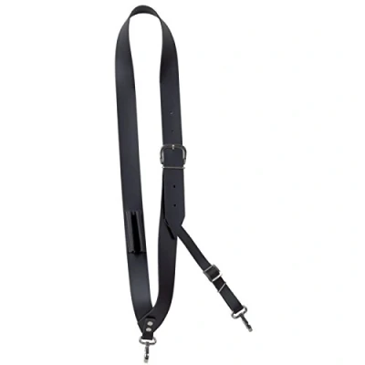 Immagine di Gewa 893005 Bandoliere, Cinghia Larga 4 Cm, Pelle di Alta Qualità, con Moschettone