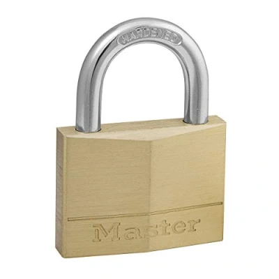 Immagine di Master Lock 150EURD Lucchetto con Chiavi in Ottone, Oro, 6.8 x 5 1.4 cm