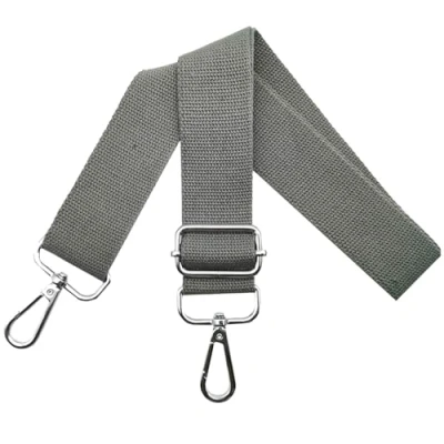 Immagine di Tracolle per Borsa Donna Tracolla Regolabile Cinghie Larga 3.8cm con Argento Moschettoni, Borsette, Crossbody Ricambio Borsa, Grigio