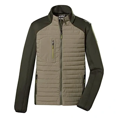 Immagine di Killtec (KILAH) Men&#039;s Giacca trapuntata/giacca ibrida con collo alto KOW 33 MN JCKT, fango scuro, S, 38637 000