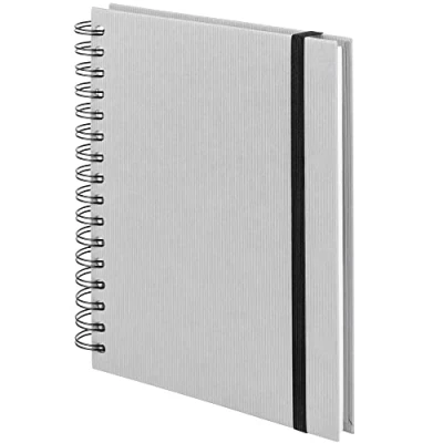 Immagine di Rössler Papier 1875452171 S.O.H.O. Quaderno Wire O con chiusura elastica, DIN A5, 21,8 x 15,5 2 cm, 80 fogli, pietra, 1 pezzo