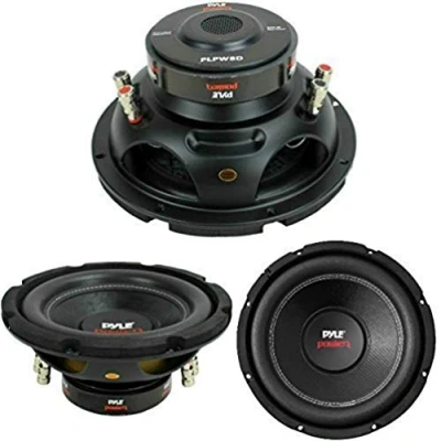 Immagine di SUBWOOFER PYLE PLPW8D DA 400 WATT RMS E 800 MAX 8&quot; 20 CM 200 MM WOOFER DVC DOPPIA BOBINA 4 + OHM SUB OTTIMO ANCHE PER PORTE PORTIERE AUTO O IN CASSA