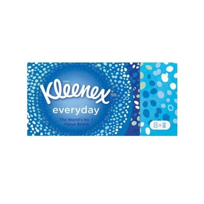 Immagine di Kleenex, Confezione da 8 fazzoletti per uso quotidiano, misura L