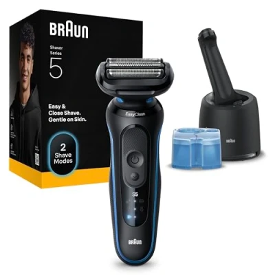Immagine di Braun Rasoio Elettrico, Series 5, Con Stazione SmartCare, 52 B7000cc, Blu