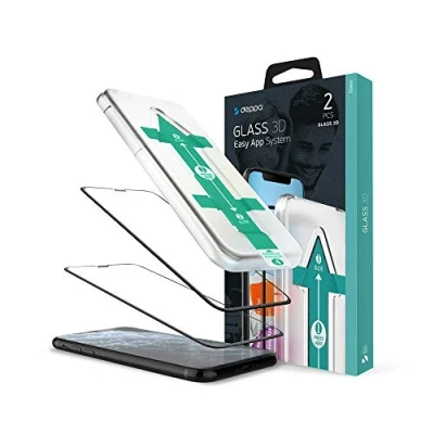 Immagine di Deppa [2 Pezzi Pellicola Vetro Temperato per iPhone 11 Pro (5.8&#039;) [a Copertura Totale] con Kit Installazione Facile Vetrino, Protezione, Proteggi, Schermo, Display, Accessori