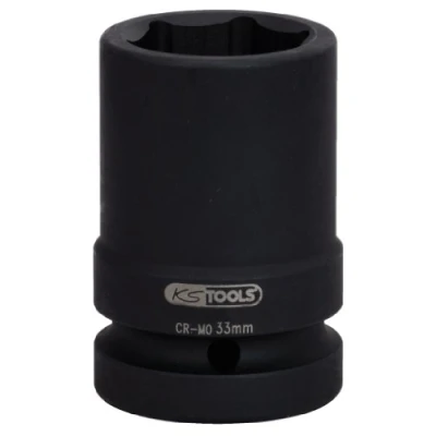 Immagine di KS Tools, Chiave a bussola + esagonale, Presa di corrente da 1&quot;, lunghezza media (34 mm)