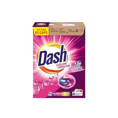 Immagine di Dash® Color Fresh Caps 3 in 1 Confezione risparmio XXL Capsule I 60 lavaggi per biancheria colorata Formula freschezza, purezza e pulizia 1,59 kg
