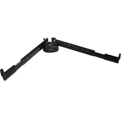 Immagine di K&amp;M 18866 Kit di base d&#039;appoggio B nero anodizzato estensione inclinata per tastiera con a colonna Spider Pro