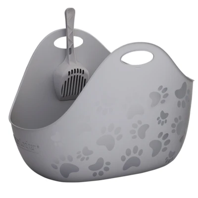 Immagine di Litter Locker Contenitore per lettiera Box con paletta lettiera, colore: Grigio